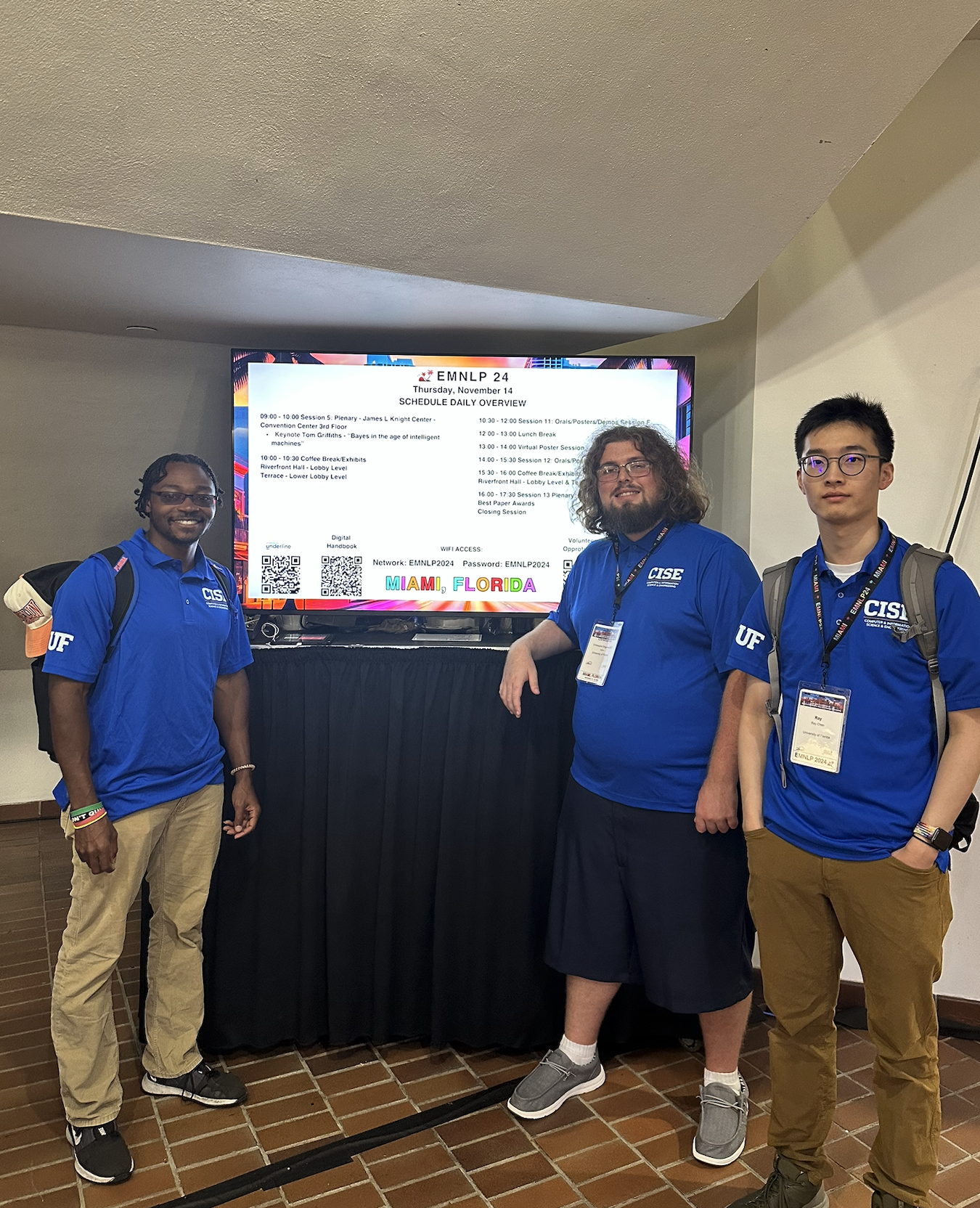 Group photo of lab members at EMNLP 2024