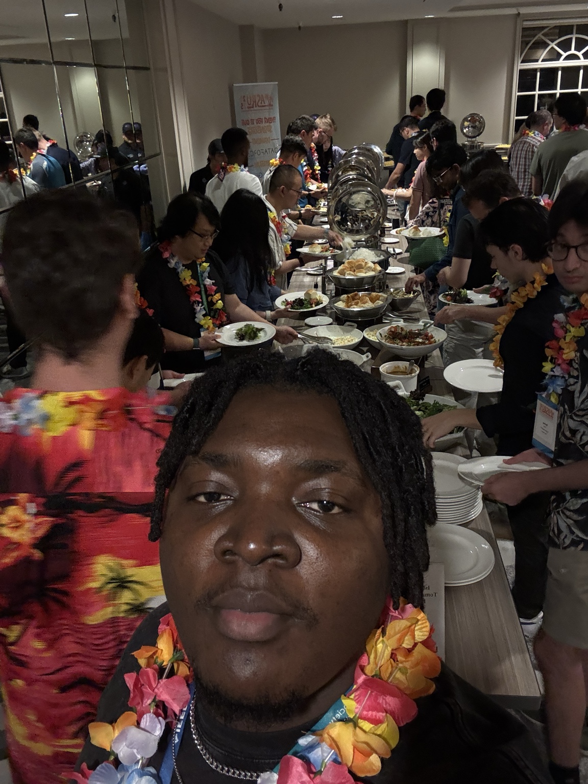 The food selection at the ASRU Dinner