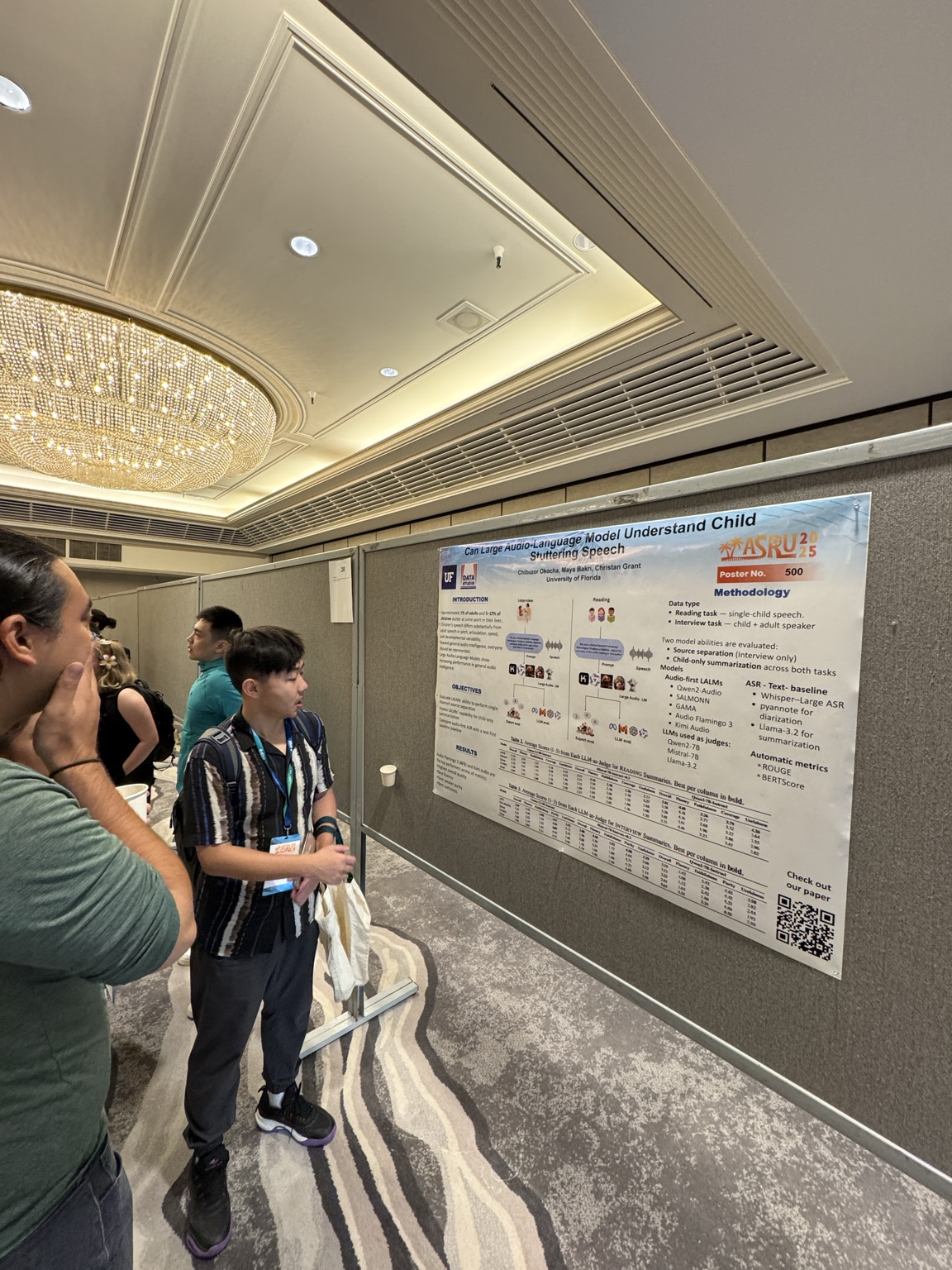 Presenting my poster