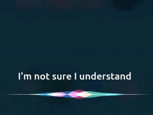 An image of Siri not understanding speech.