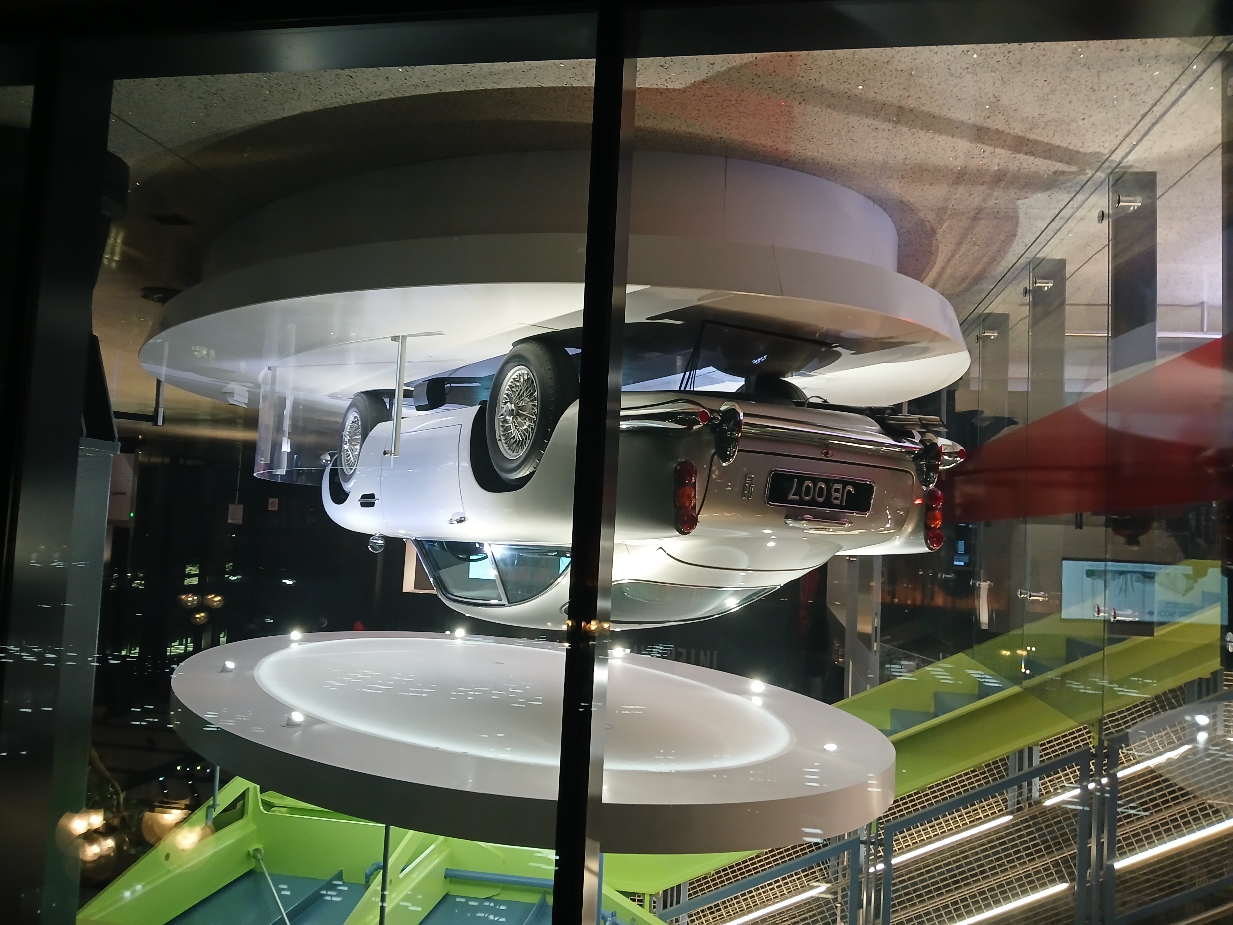 An Aston Martin DB5 of Connery-era James Bond fame.