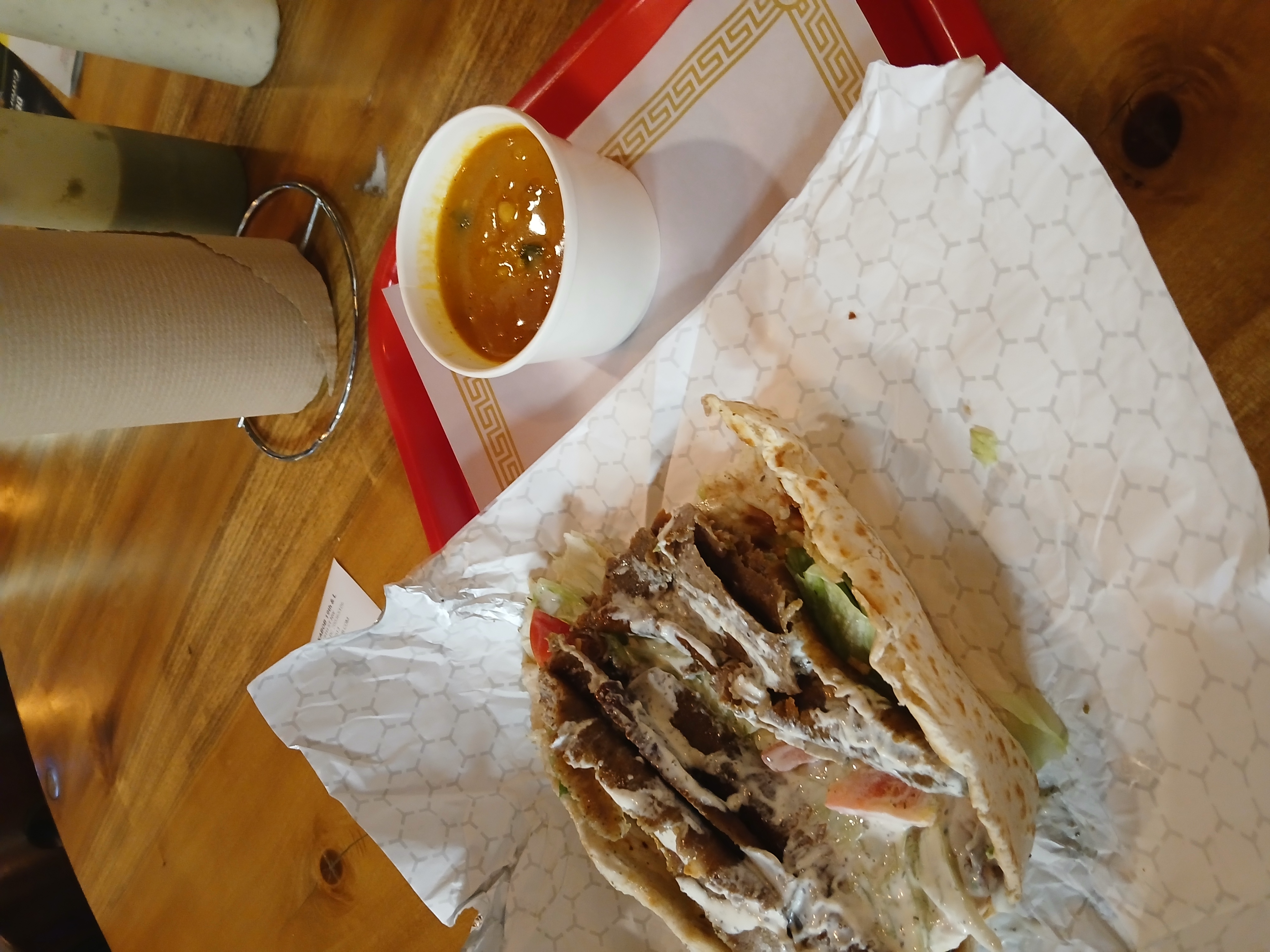 The gyro Christopher ate at Grill Kabob in Washington D.C.