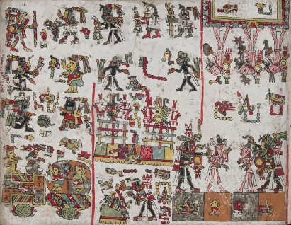 Page 4 from the Zouche-Nuttall Mixtec Codex